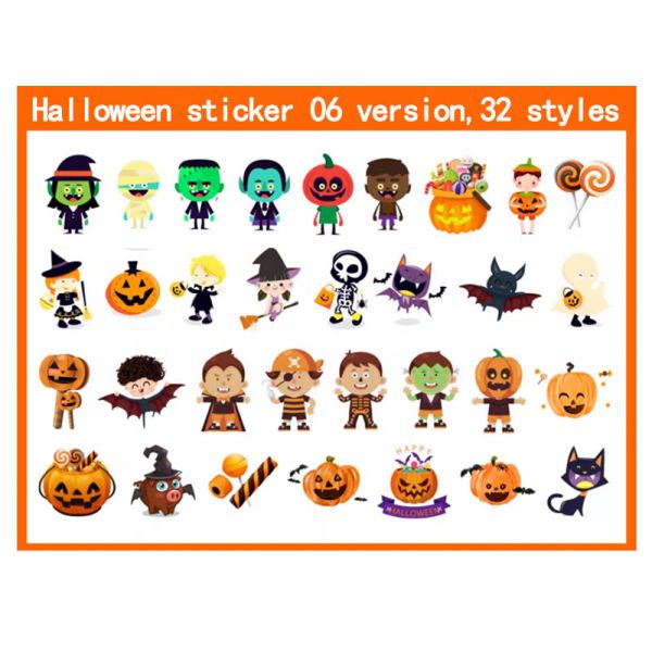 ODM Adhesive Halloween Window Vinyl Kiss Cut Stickers Printing