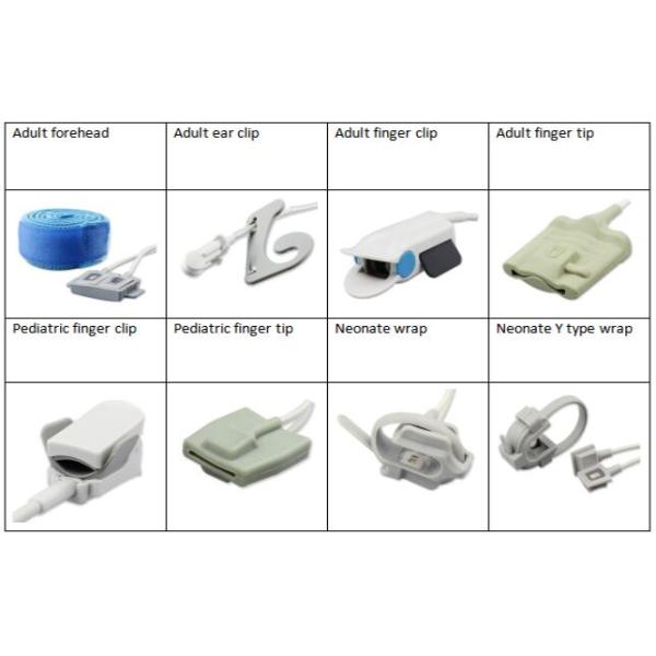 Nihon Kohden Reusable Spo2 Sensor 15 Pin Connector Customized Cable Length