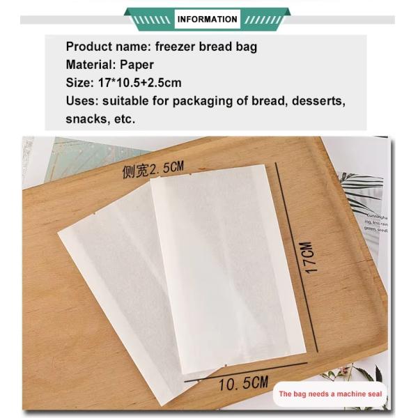 Bolsa de papel glassine pequeña a prueba de grasa Bolsas de papel glassine personalizadas para alimentos