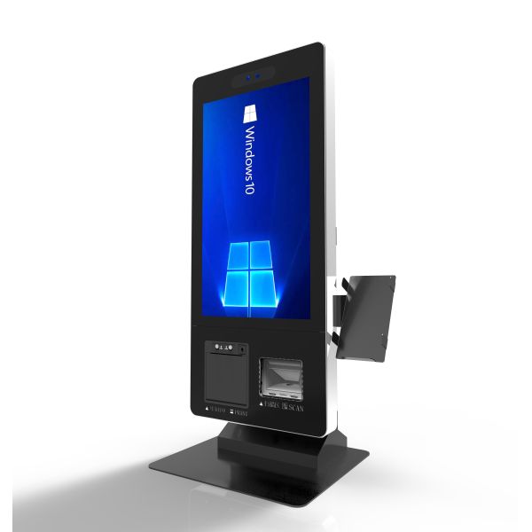 Self Service Touch Screen Kiosk with SDK Facial Recognition QR Code Scanner for Retail Store POS Tabletop Self Ordering