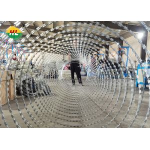 Razor Garden Wire Garden Security Fencing, Clipped Concertina Razor Wire Galvanised Steel 300MM