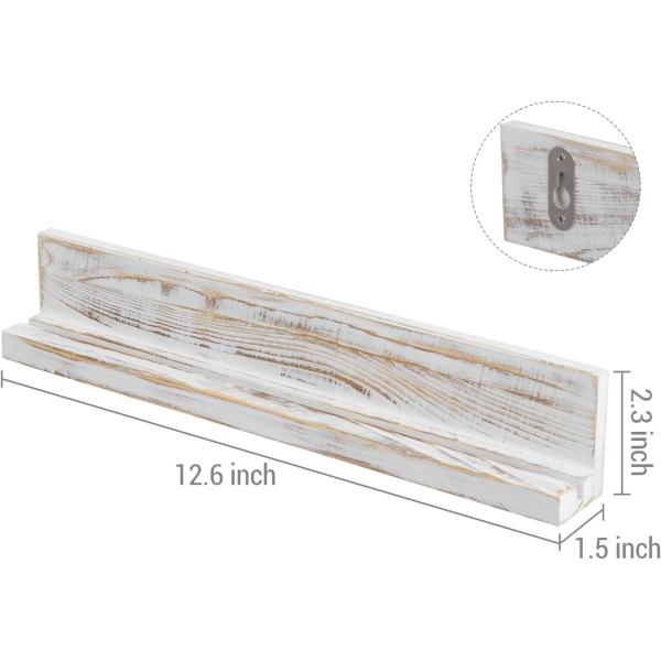 Wall Mounted White Washed Solid Wood Challenge Coin Holder Three-layer Wood Handicraft