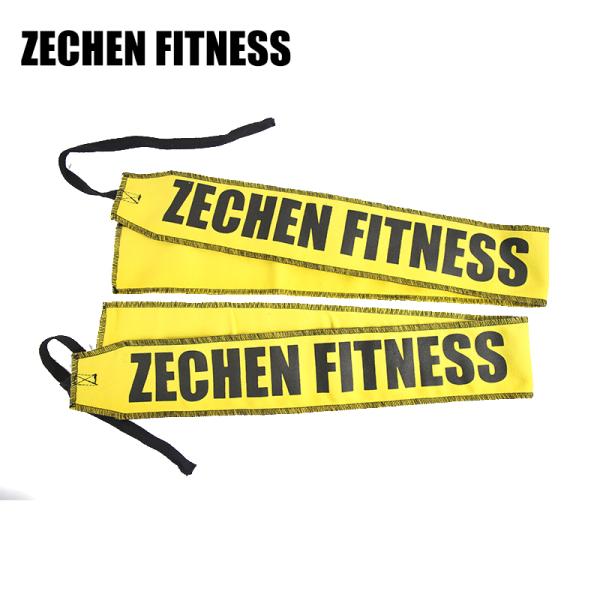 Cotton Wrist Wraps Fitness 7.3cm Yellow Cloth Fabric Gym Support For Weightlifting