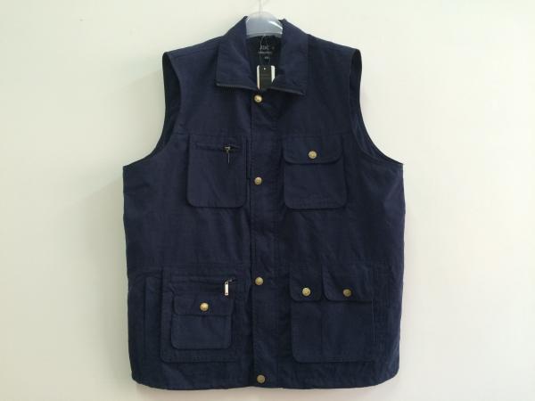 Mens classic vest，mens waist coat, gilet, vest in peach skin fabric, navy colour, S-3XL, 049