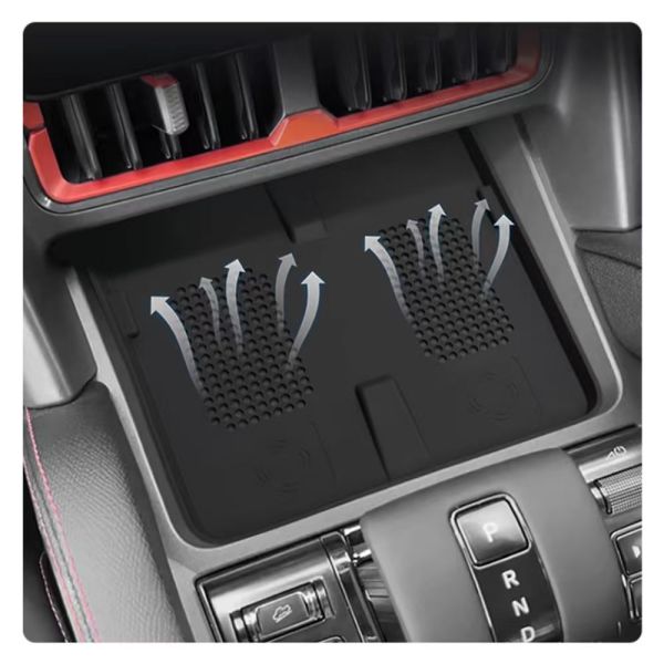 BYD Shark 2024 Wireless Charger Storage Box Plastic Non-Slip Mat Anti-Dust Dashboard Phone Accessory