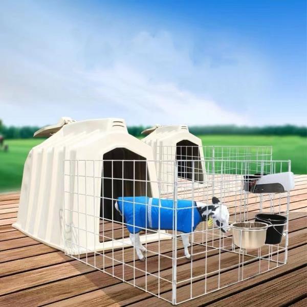 Cattle Livestock Farm Equipment PE Calf Housing Hutch 4-5mm Thickness