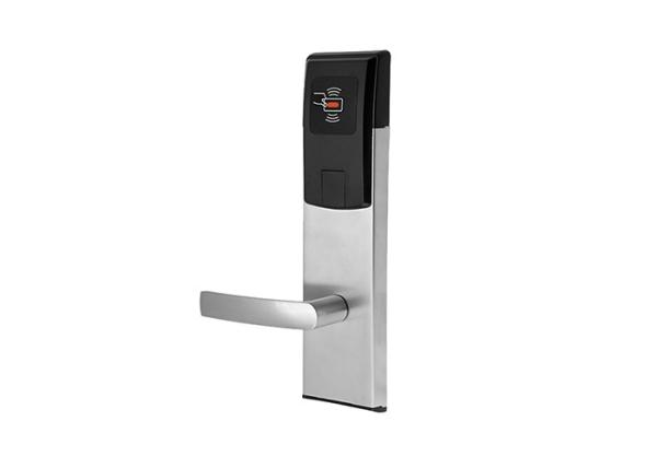 Silver Hotel Card Lock , Rfid Hotel Lock Battery Operate Durable Apartment