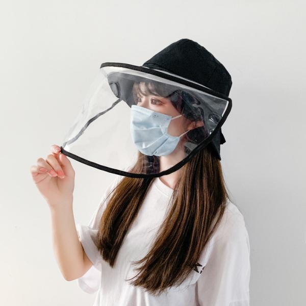 2020 New Faceshield FIsherman Cap Outdoor Anti Droplets Protective Hat Transparent Full Face Shield Hat