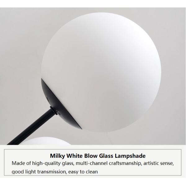 White Glass Ball Chandelier 6-head  8-head  12-head 14-head