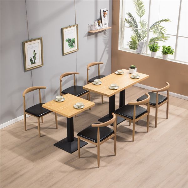 Wholesale Metal New Design Fast Food Restaurant Dining Tables and Chairs