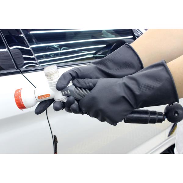 Abrasion Resistance Industrial Rubber Gloves Anti Oil Non Slip Design
