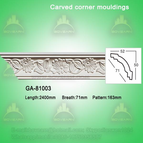 Natural home decoration pu cornice board ideas
