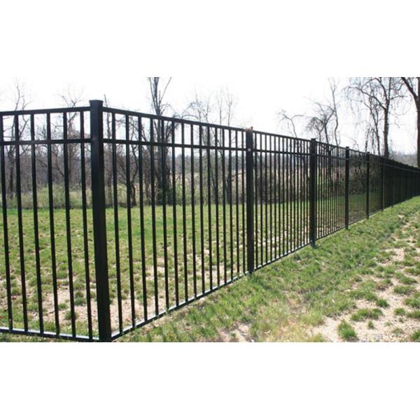 Q195 Q235 Steel Tubular Metal Fence Powder Coated Tubular Security Fencing