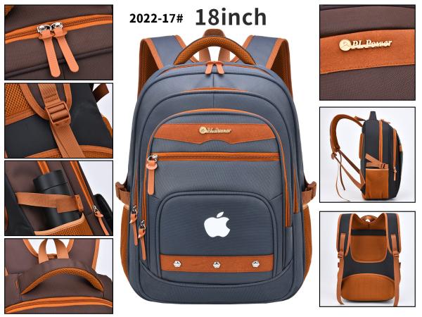 Nylon Business Casual Backpack Waterproof Student School 18 Inch Laptop Rucksack