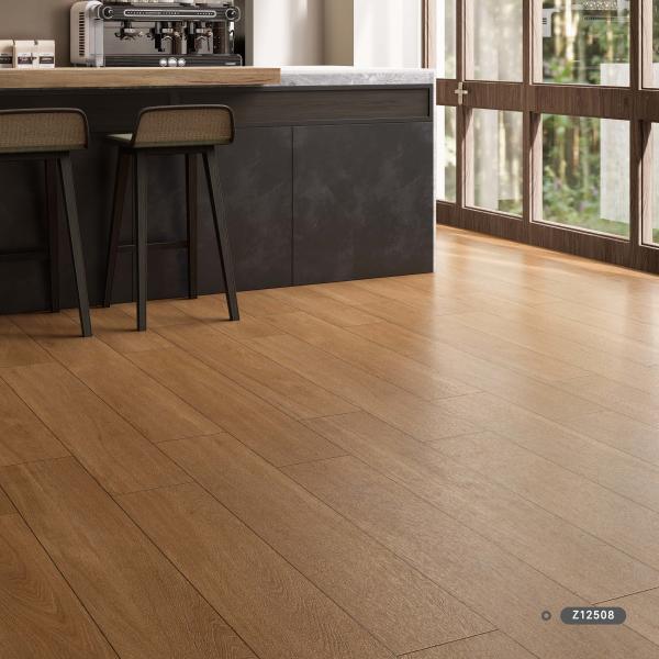 Floor Porcelain Wooden Tile 200x1000 / 100x1200mm For Bedroom Decoration