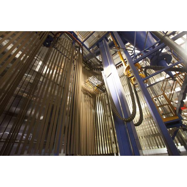 Full-automatic Guns Electrostatic Spraying Aluminium Profile Vertical Powder Coating Production  Line