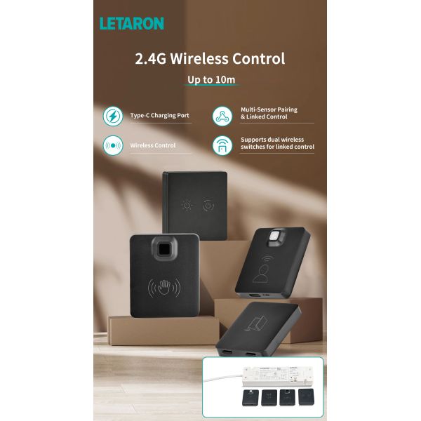 Letaron 6 Keys CCT Dimmer Panel Control Switch with 2.4G & IOT Control Box Supported