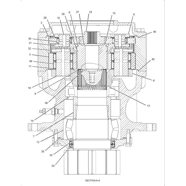 TGFQ 7I-7728 Excavator Swing Planet Carrier Gear E345B E345D E349D