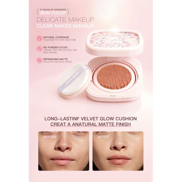 OEM Soft-focus Foundation, Concealer, Whitening, Moisturizing, Brightening BB Cushion Foundation
