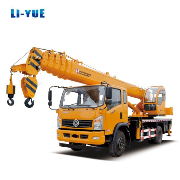 10 Ton Mini Mobile Truck Crane With High Lifting Height With Hydraulic Straight Arm