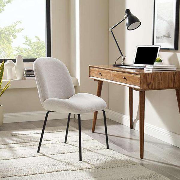 Home Velvet Upholstered Dining Chair Practical With Metal Frame