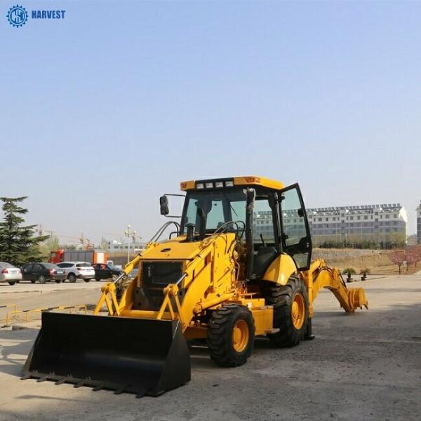 Backhoe машины 0.3m3 затяжелителя Backhoe двигателя SAM388 2.5ton 4WD 102HP для Кении