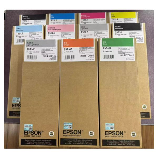 Eps on Original T55L Full Color for Cartridge Digital Printing Compatible P6080/P8080/P7080/P9080 Plotters Japan Origin