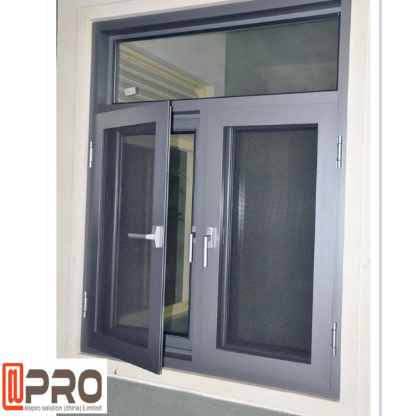 Dual Glass Aluminium Casement Windows Horizontal Opening Pattern casement sliding window casement aluminium window