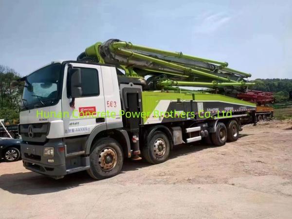 Actros 4141 Chassis Zoomlion 56 Meter Concrete Pump Truck with 44000kgs Load Capacity