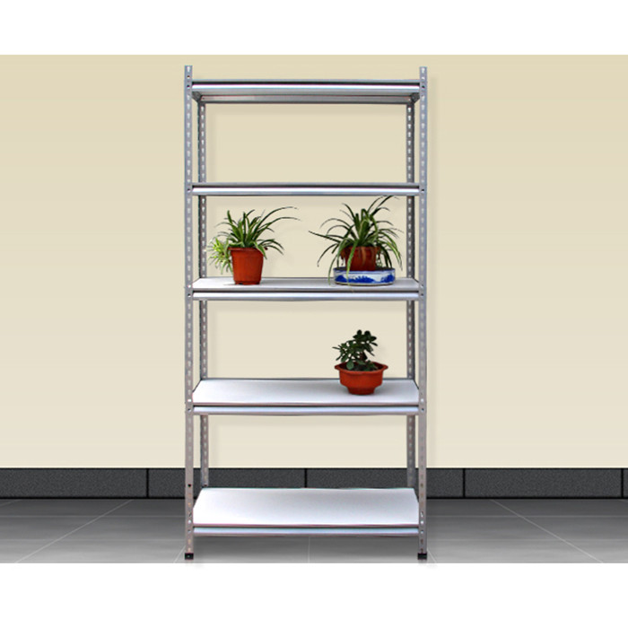 Standing Type 5-layer Boltless Galvanized Steel Garage Storage Shelves with No. of Tiers