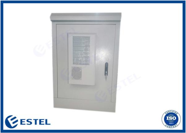 Windproof Two Doors Outdoor Battery Enclosure Heat Insulation Galvanized Steel