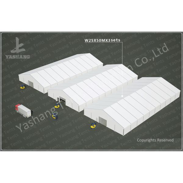 Side By Side Row 6000㎡ Large Industrial Tents High Performance ISO CE Certification