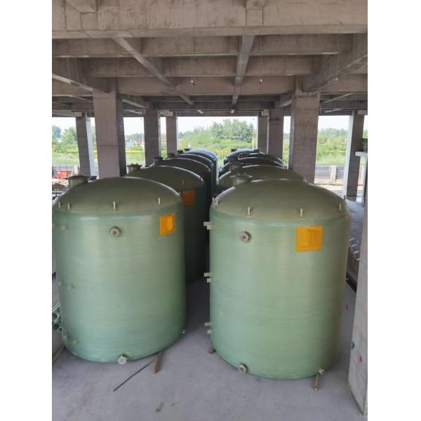 Durable Cylindrical Vertical Frp Chemical Tank Filament Winding 4000mm*6700mm
