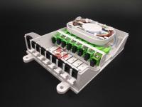 Corps de boîte terminé par distribution optique d'intérieur de câble de fibre de CPE de 8 ports fixé au mur