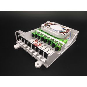 Крытым установленная стена коробки замка для канатов оптического волокна КПЭ 8 портов прекращенная распределением