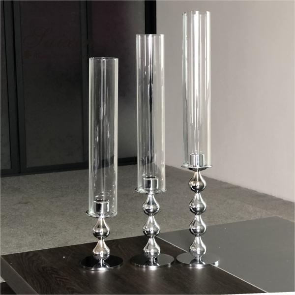 Porte-bougies en or décoration de mariage pièce maîtresse citrouille métallique 25cm 20cm