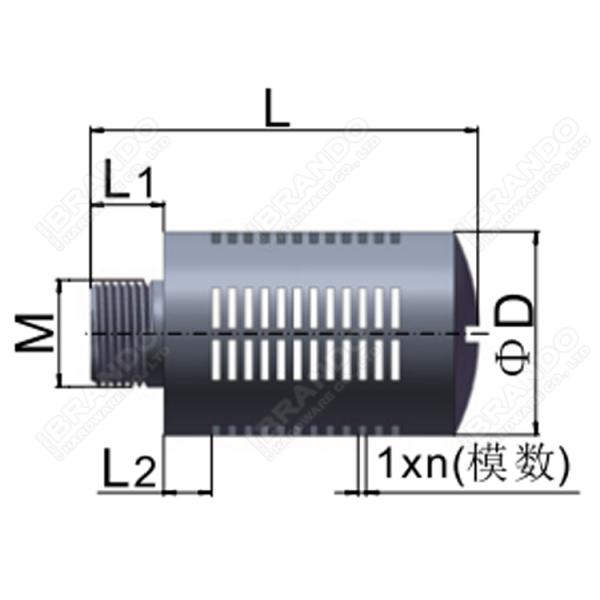 Plastic Pneumatic Valve Exhaust Silencer Muffler 1/8'' 1/4'' 3/8'' 1/2''