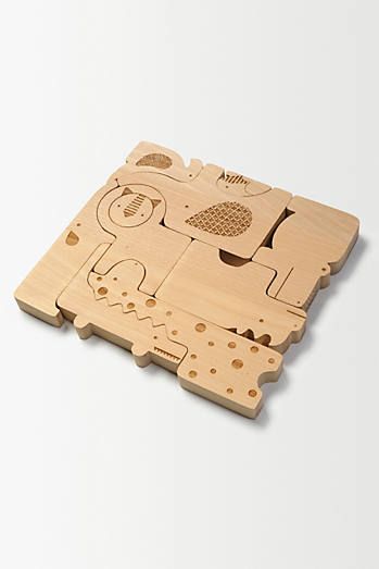 DIY Educativo Puzzle Educativo de madera 2- 4 años Puzzle de animales de madera