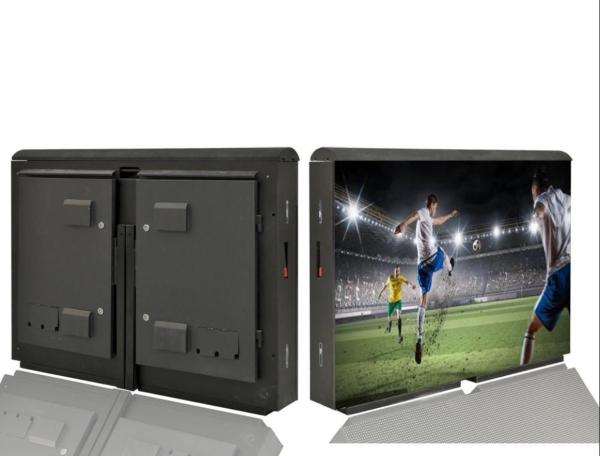Outdoor P10mm LED Perimeter Aluminum Cabinet 6000nits High Brightness 3840Hz Refresh Rate