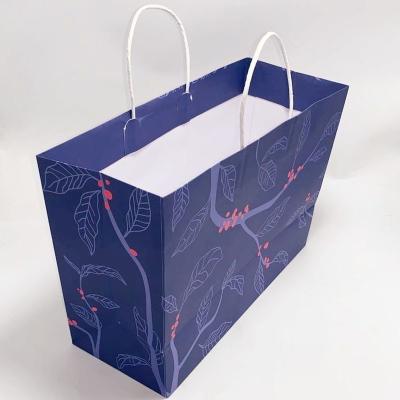 Sacos de papel impressos costume com punho
