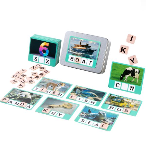 Kids Alphabet Phonics Games Learning Abc Magnets Toys Toddler Cvc Word Games Magnetic Letters Flash Cards