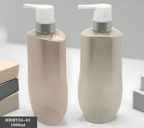Customized Plastic Luxury Shampoo Bottles 1000ml PET Bottle