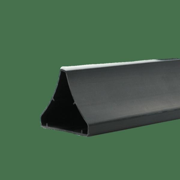 Corrosion Resistant Customized ABS Profile Black Extrusion Plastic Sliding Profiles Customized