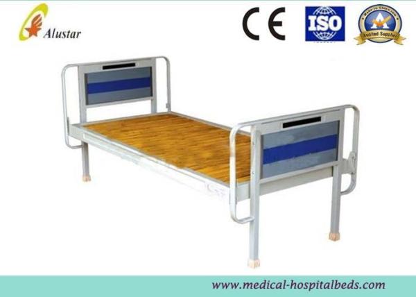 Custom Flat Medical Hospital Beds With Foot Board Stainless Steel Hole Punching ALS-FB003