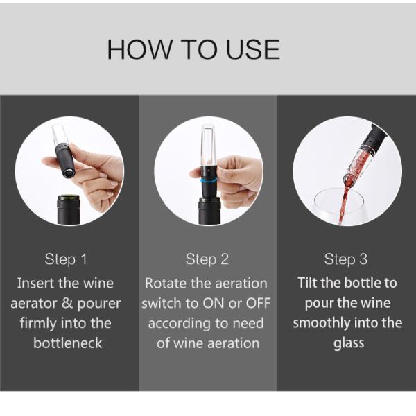 Smart Wine Decanter Pourer Wine Bottle No Drip Or Spill Wine Promotion Gift