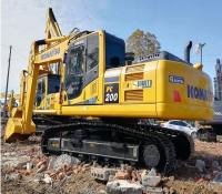 Excavadora hidráulica usada 110KW Komatsu Pc 200LC Com 110kw Motor SAA6D107E-1 em bom estado