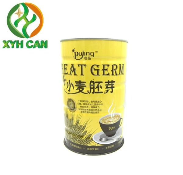 A caixa de Tin Can Round Tinplate Metal do pó de leite enlatou Tin For Dag Food Hight ajustável