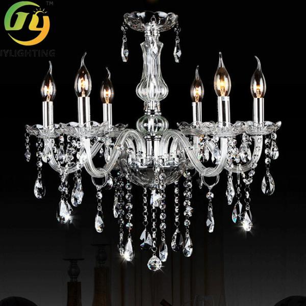 JYLIGHTING Luxury Modern Glass Crystal Chandelier Hanging Pendant Lamp for Home Hotel Ceiling Lighting for Living Room Decor