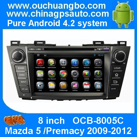 Ouchuangbo Car DVD Video Player Android 4.2 for Mazda 5 /Premacy 2009-2012 GPS Stereo System OCB-8005C
