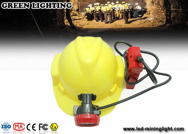 4500 Lux Led Mining Light , Portable Cordless Mining Cap Lamps With 4ah Baterry